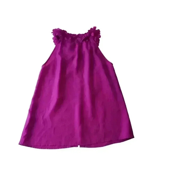 J. Crew Women's Fuchsias Pink Polyester Ruffle Top Shirt sz XS - Picture 2 of 9